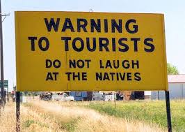 Warning to tourists